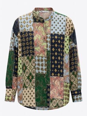 Zara Multi-coloured Printed Blouse